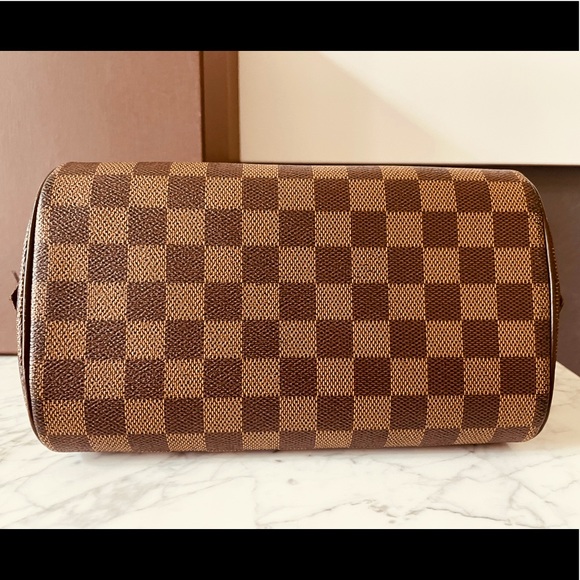 đź’ŻAUTHENTIC LOUIS VUITTON RIVERA MINI HAND BAG PURSE DAMIER EBENE - Picture 6 of 16